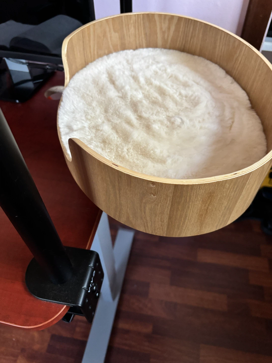 Wooden Cat Bed with Clamp Mount - photo 3