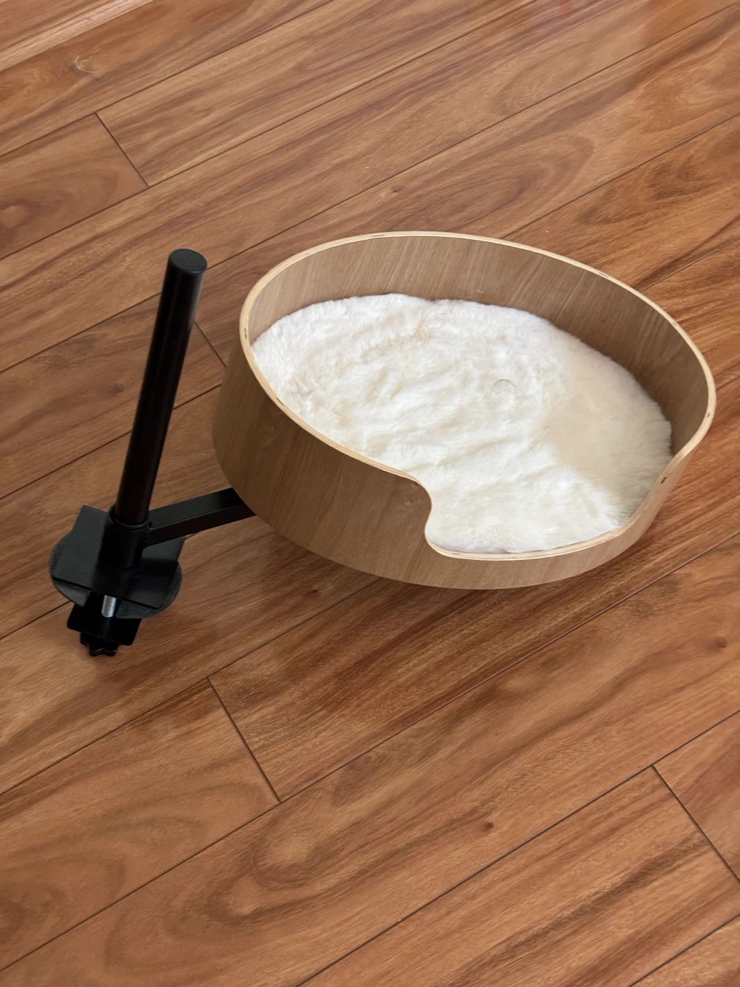 Wooden Cat Bed with Clamp Mount - photo 4