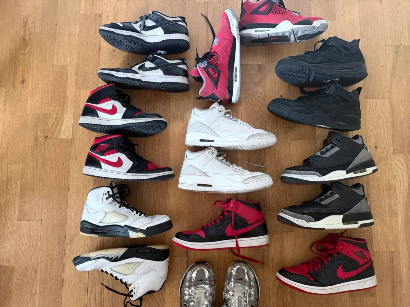Assorted Nike Air Jordan & Dunk Sneakers
