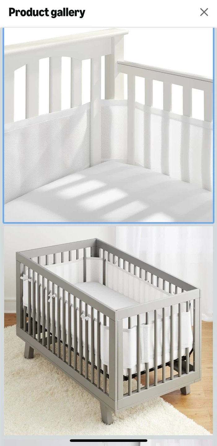 BreathableBaby Crib Mesh Liner