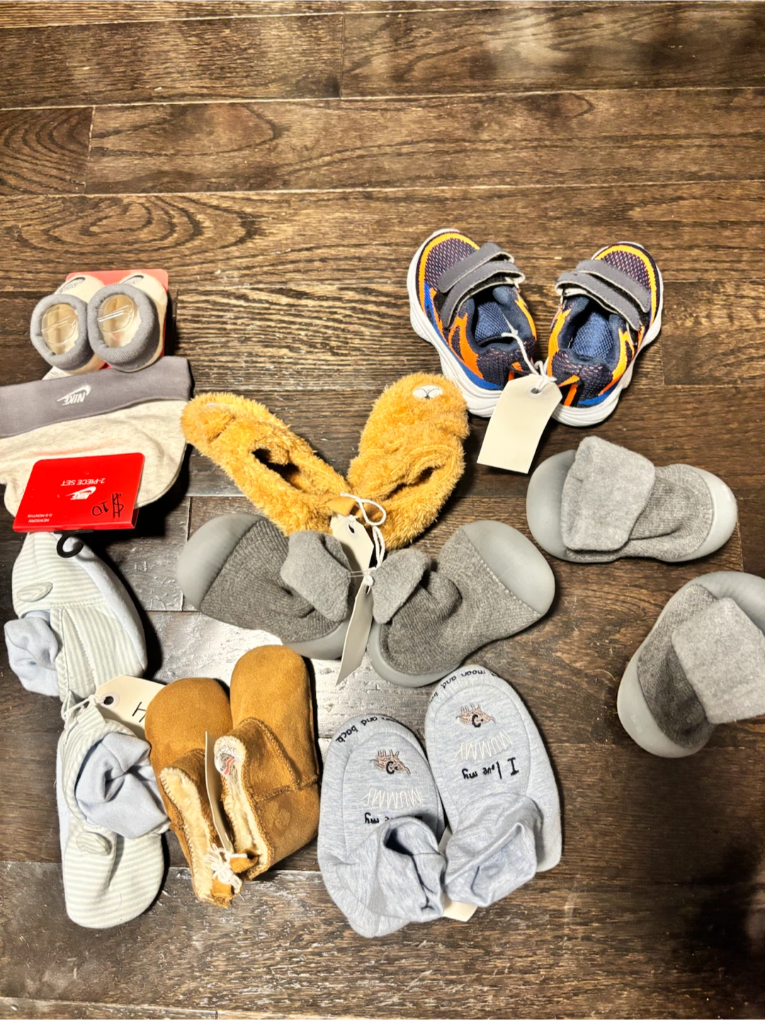 Baby Footwear Bundle - Nike, Mittens, Slippers & Shoes - photo 3