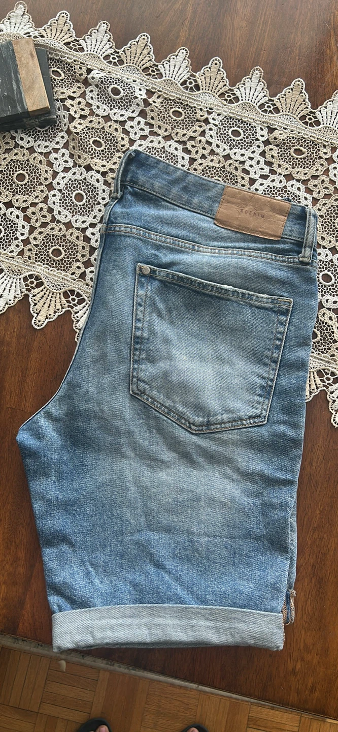 Denim Slim Fit Shorts
