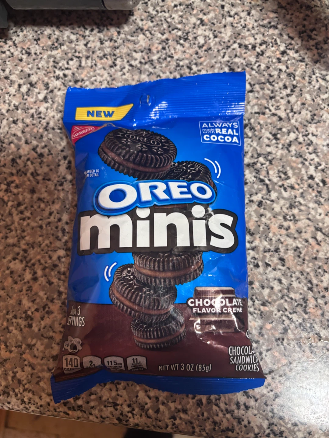 Oreo Minis Chocolate Sandwich Cookies 3 oz