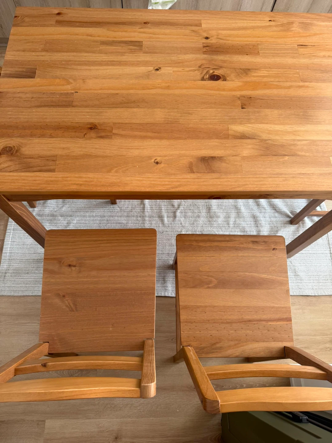 Solid Wood Dining Table and Chairs Set