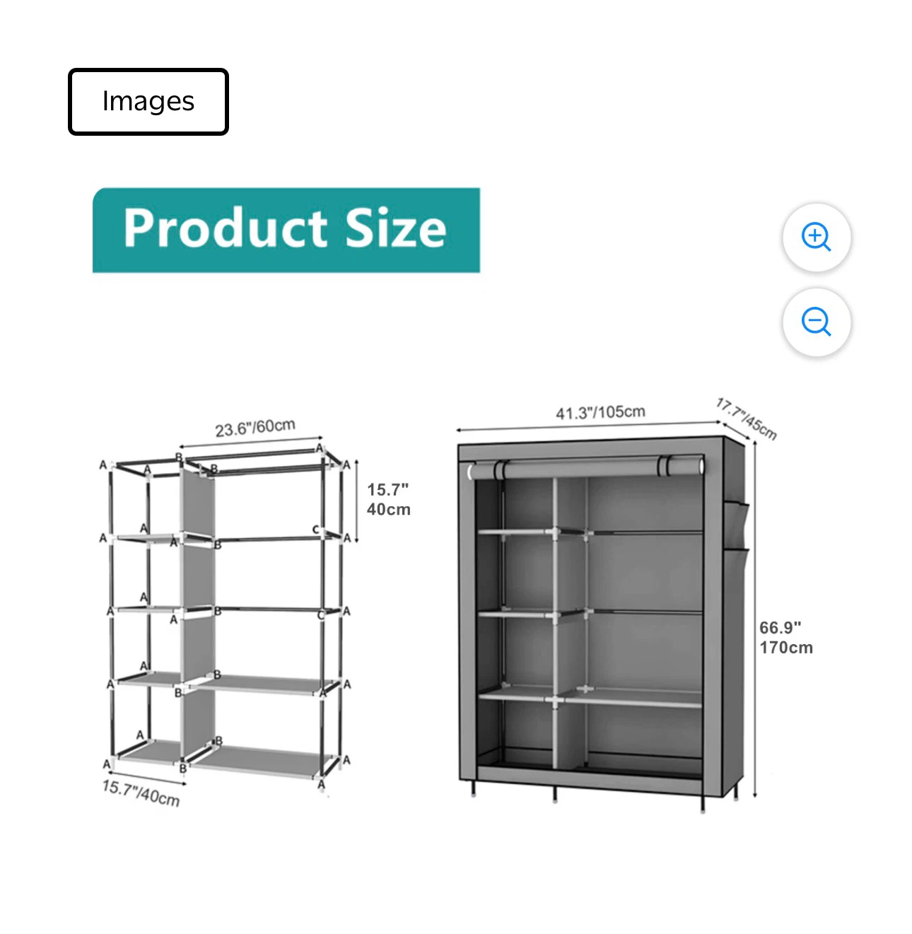 Brand new.   Portable Closet Wardrobe - photo 4