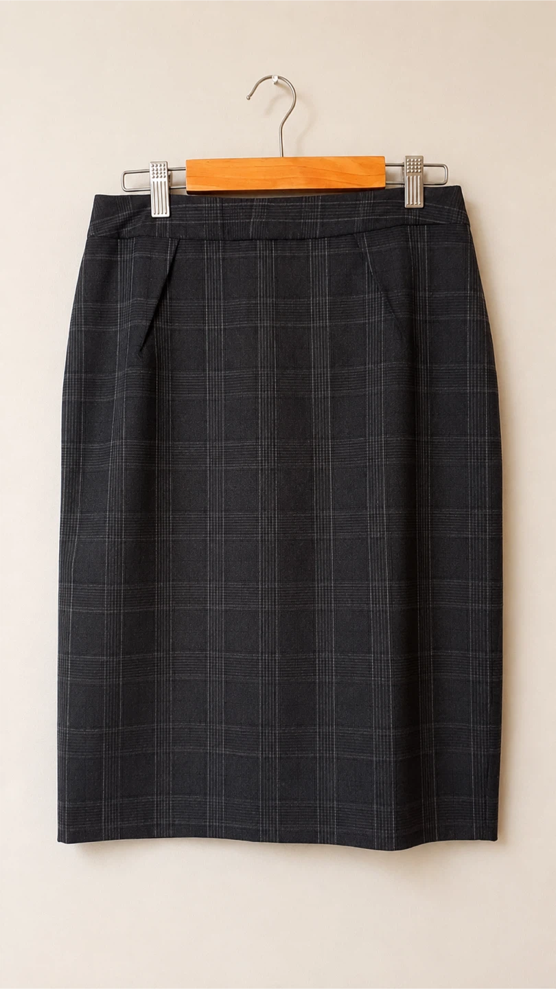 Body by Victoria Plaid Pencil Skirt Size 2 - photo 3