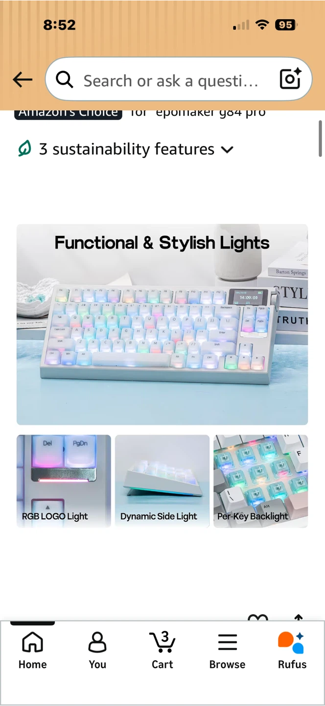 EPOMAKER G84 PRO Wireless Gaming Keyboard - photo 5