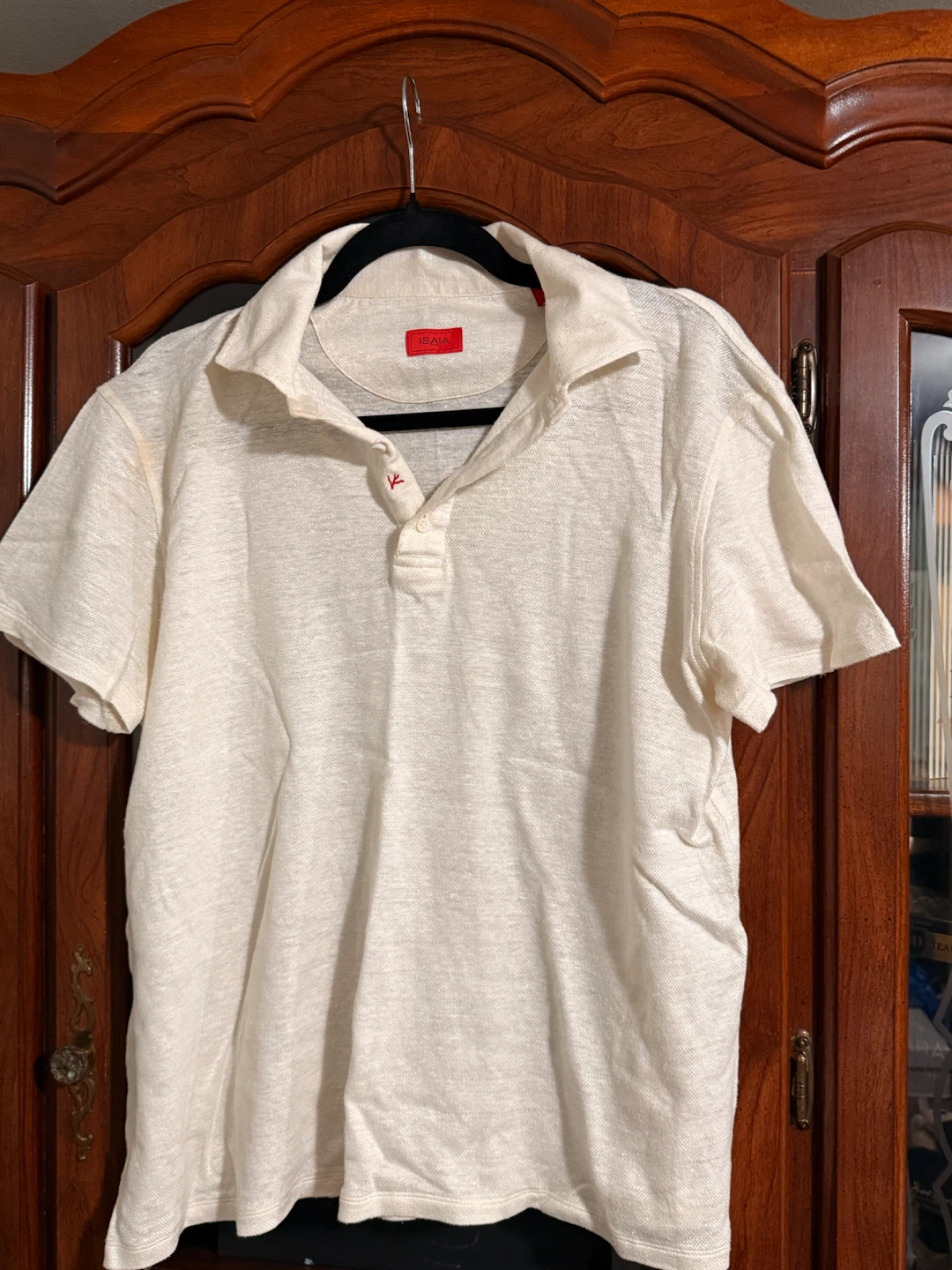 Isaia Polo Shirt - Cream - Size M