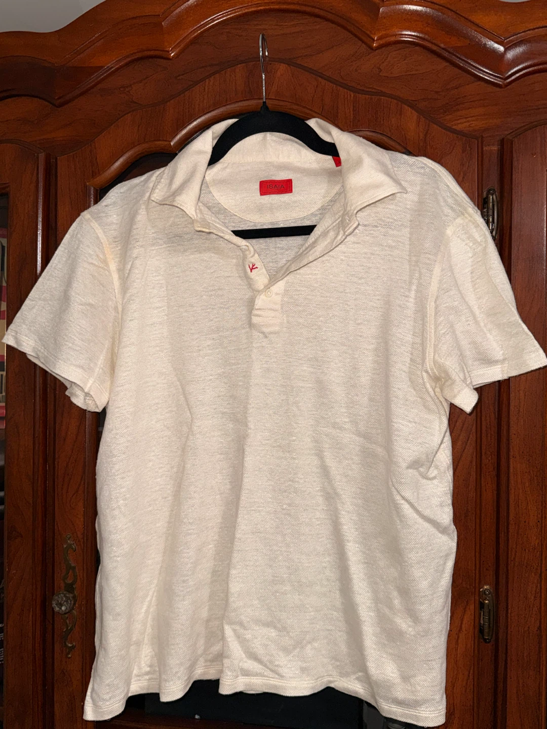 Isaia Polo Shirt - Cream - Size M - photo 2