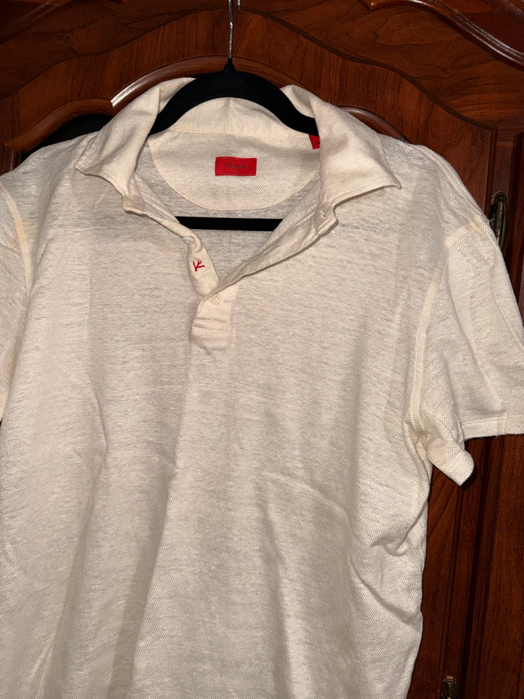 Isaia Polo Shirt - Cream - Size M - photo 3