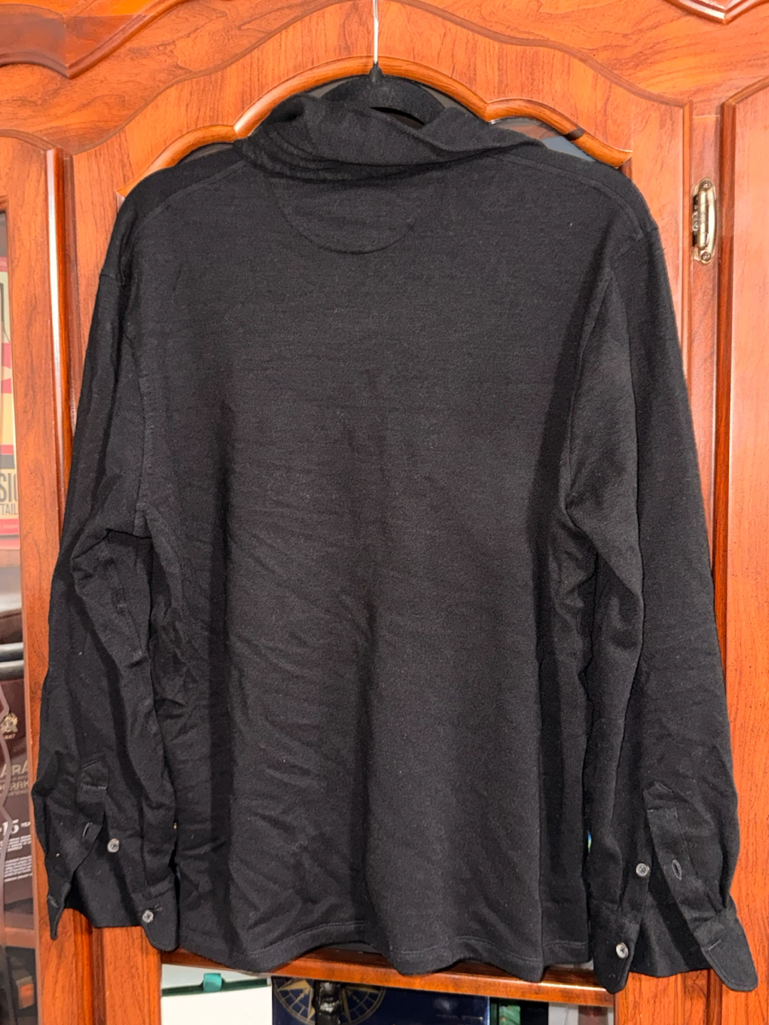 ISAIA  Men's Black Wool Polo Shirt - photo 2