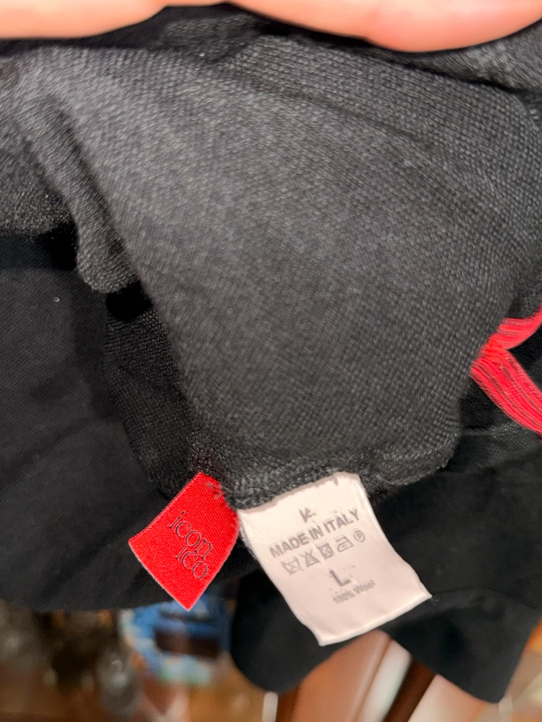 ISAIA  Men's Black Wool Polo Shirt - photo 4