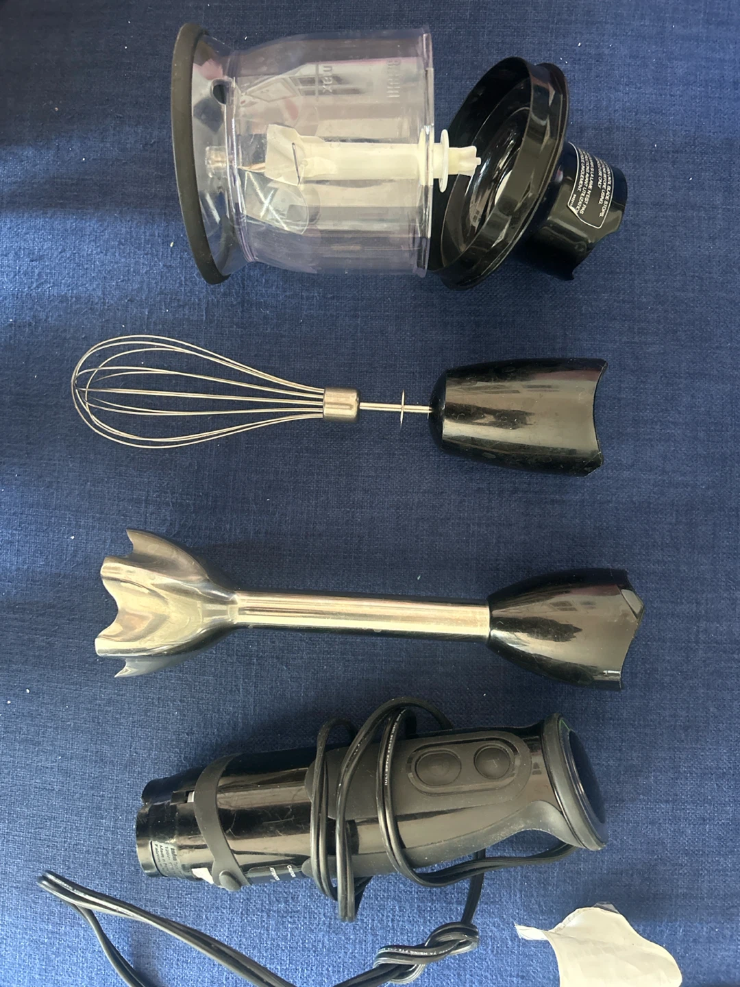 BRAUN Black Immersion Blender with Attachments