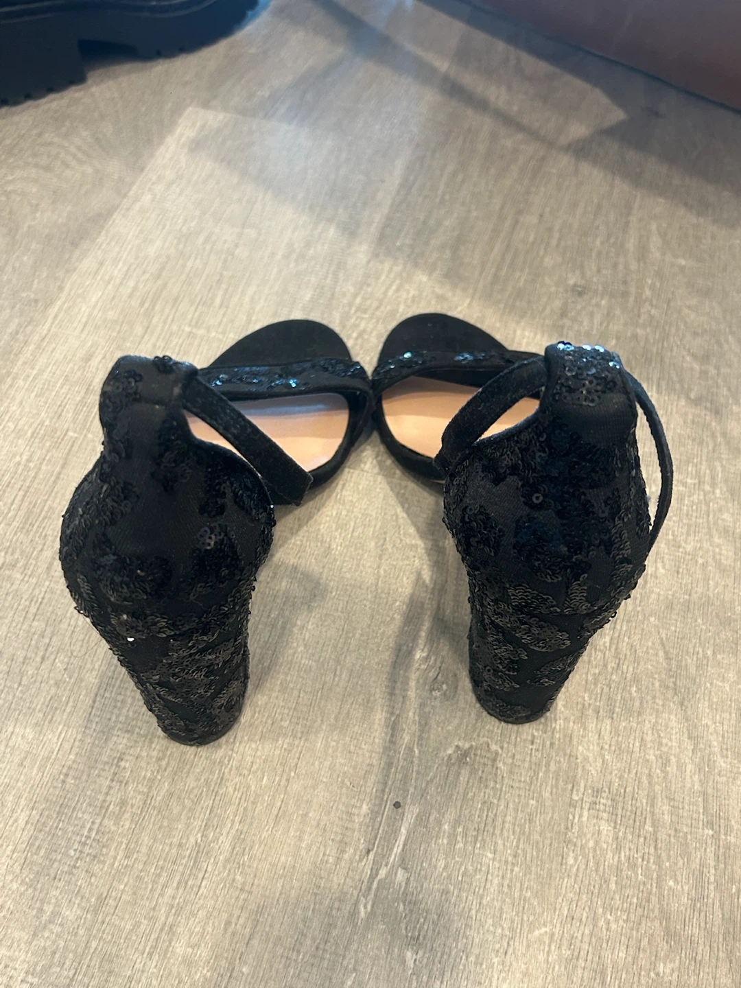 Call It Spring Black Sequin Heels - photo 2