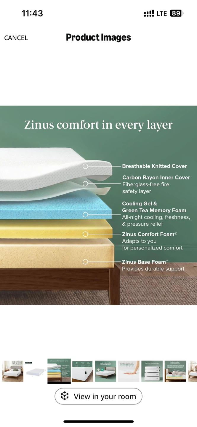Zinus King Size Mattress with Warranty - photo 4