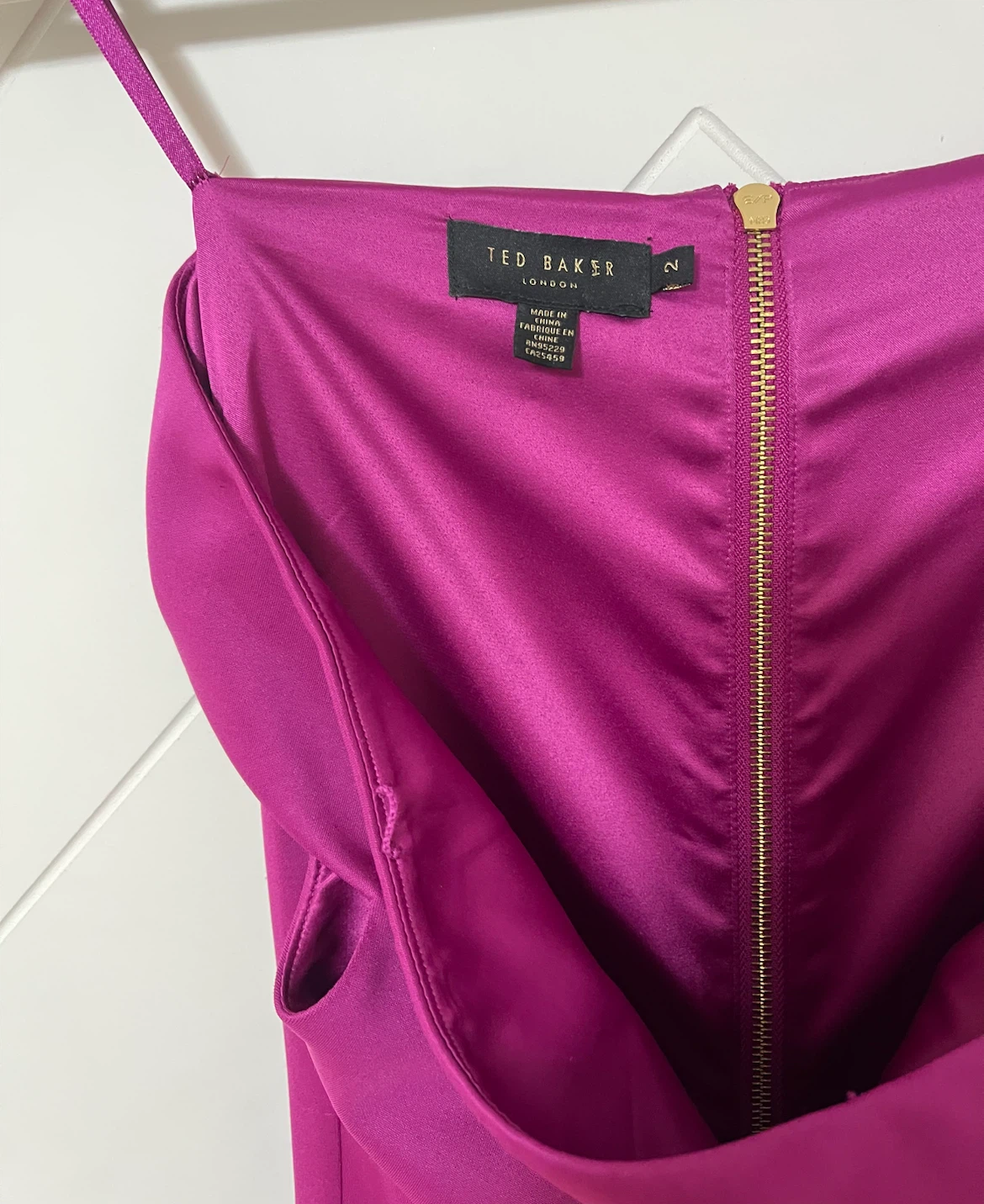 Ted Baker Magenta Off-the-Shoulder Dress - Size 2 - photo 2
