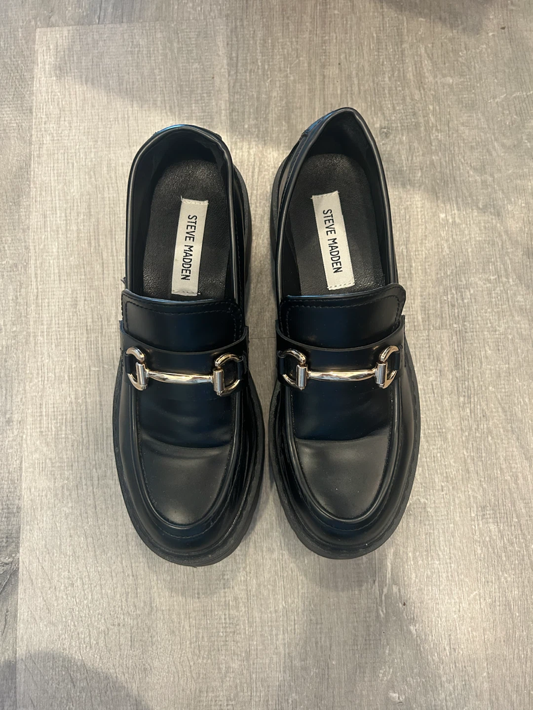 Steve Madden Black Loafers