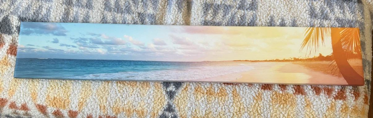 Panoramic Beach Canvas Wall Art