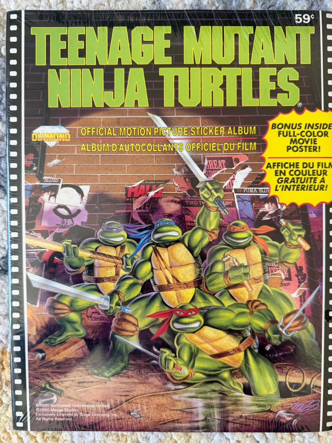 Teenage Mutant Ninja Turtles Official Sticker Album 1990