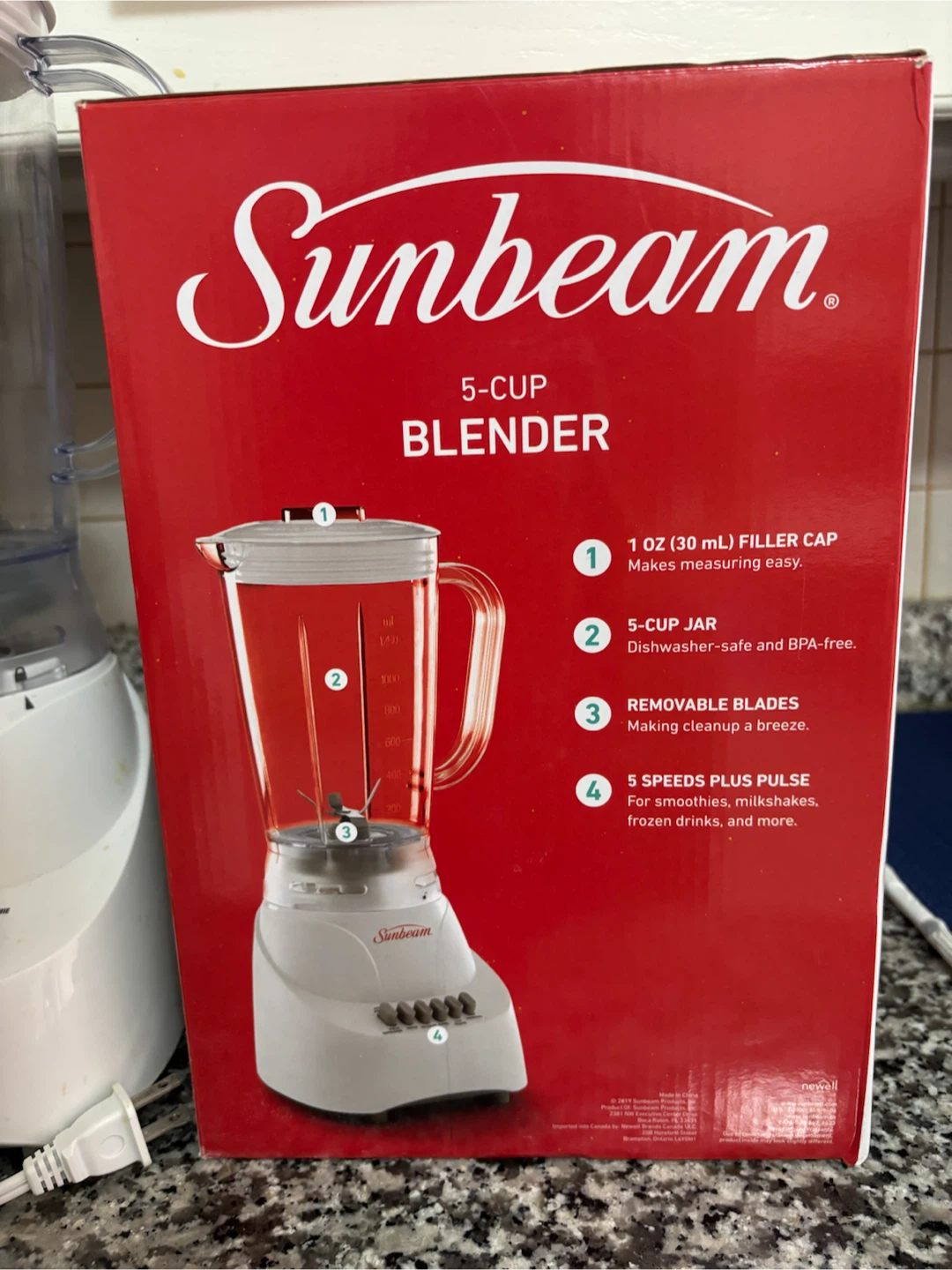 Sunbeam 5-Cup Blender - photo 3