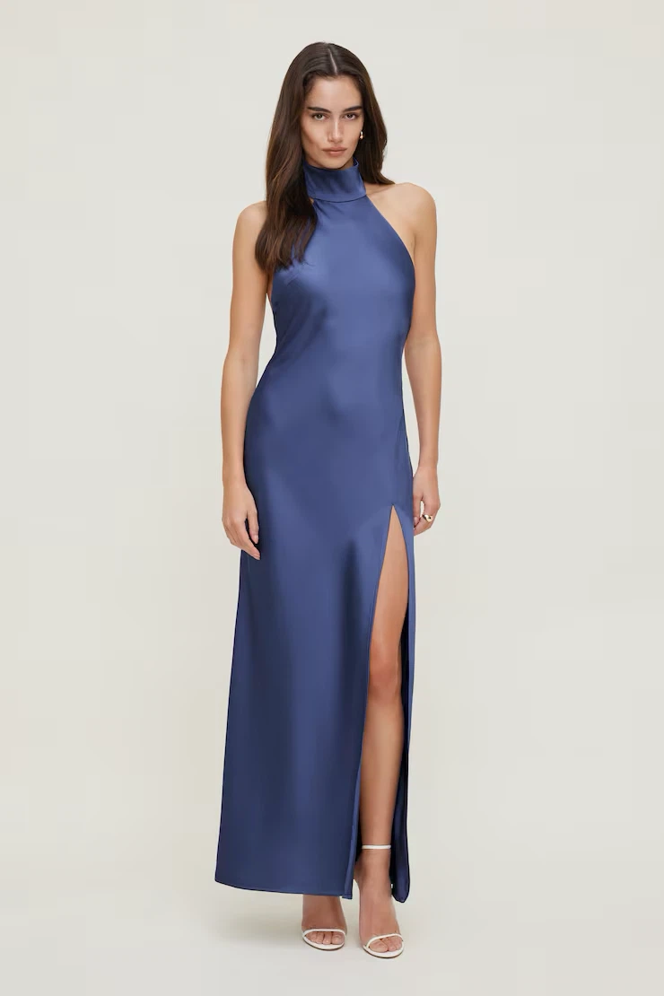 Satin Halter Maxi Dress - photo 2