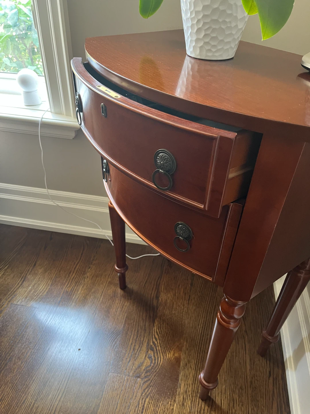 End Table/Night Stand with Two Drawers - photo 3