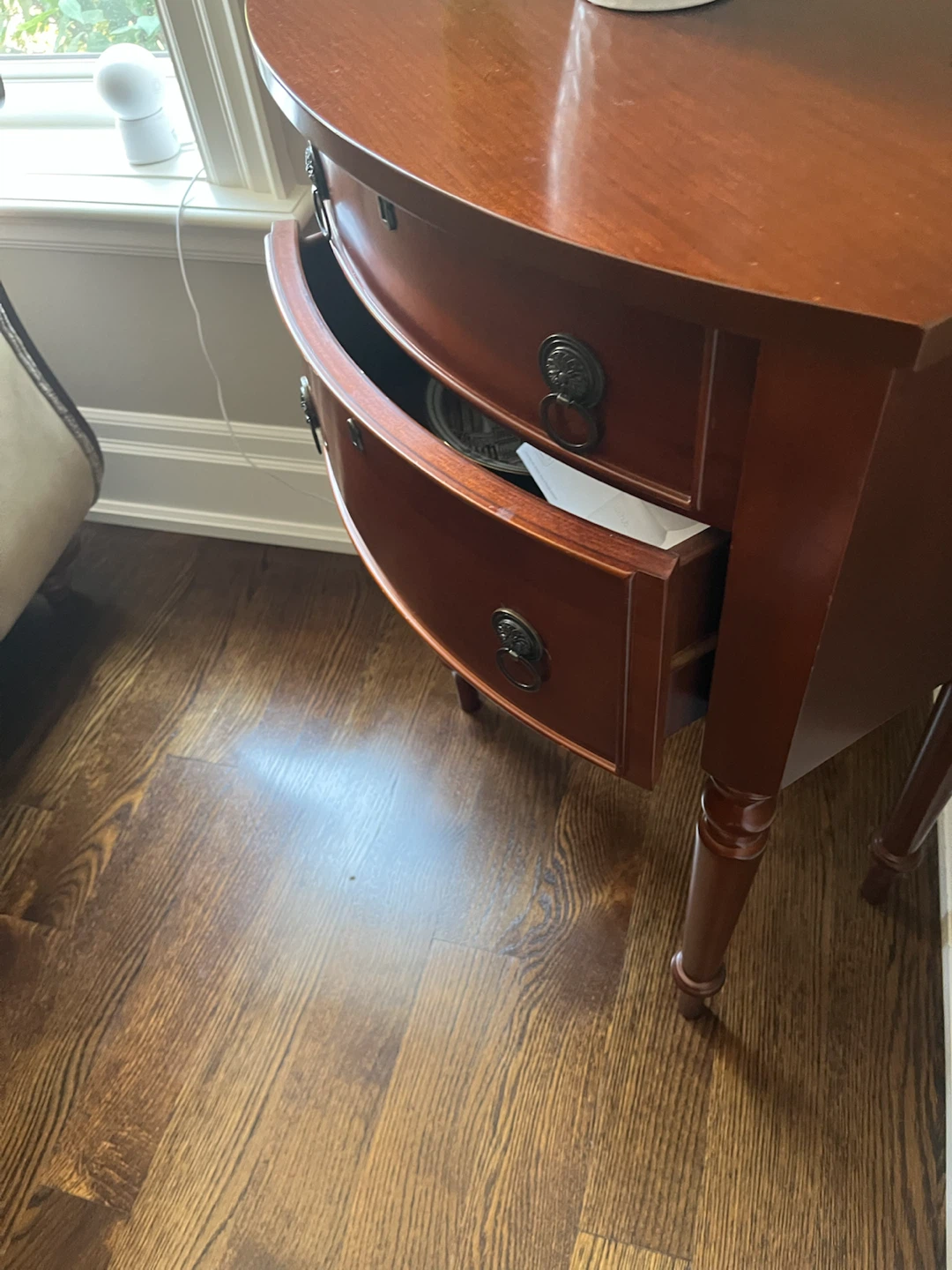 End Table/Night Stand with Two Drawers - photo 4
