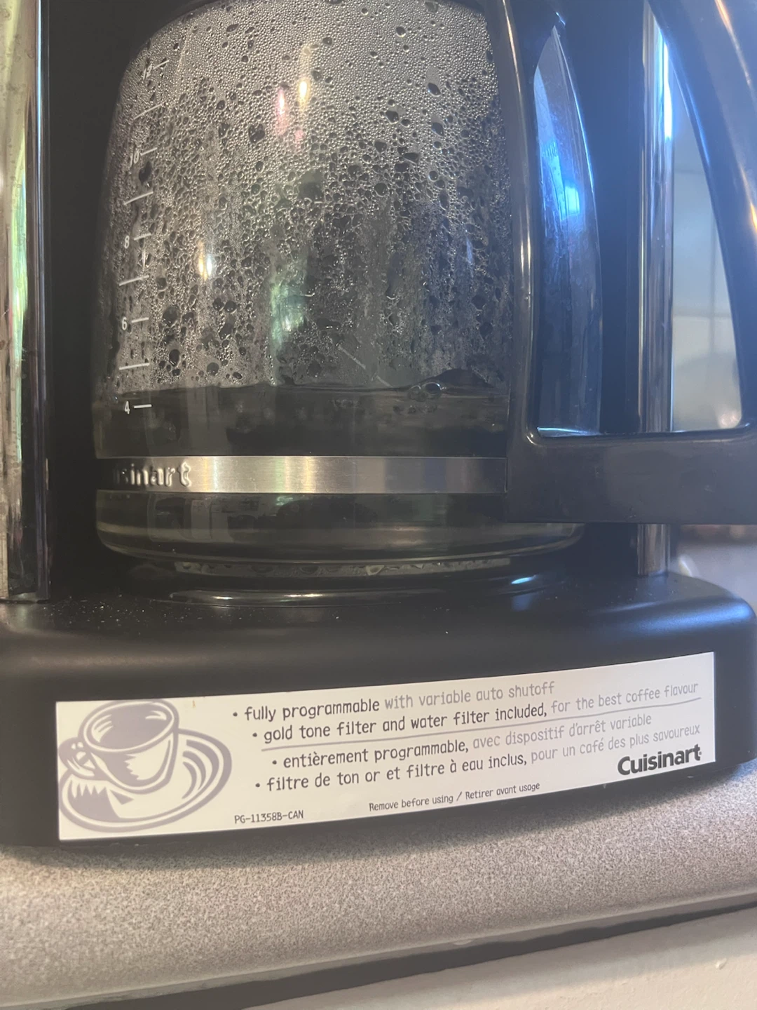 Cuisinart Coffee Maker – Black Chrome – Excellent Condition - photo 2
