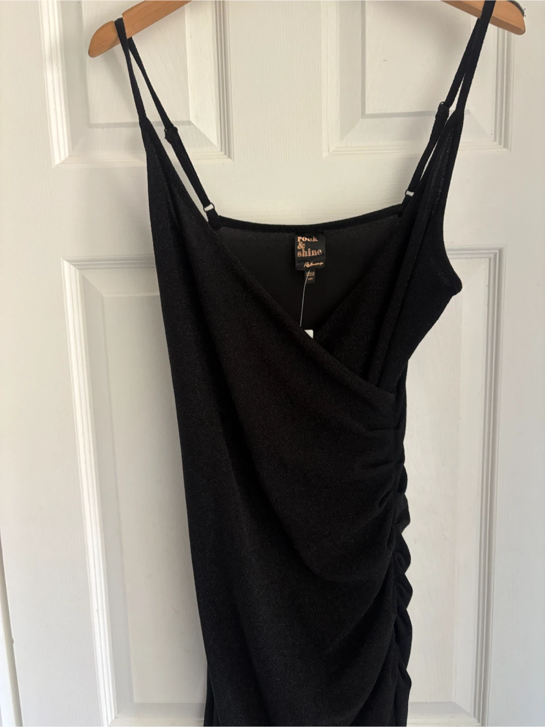 Black Sparkle Ruched Dress - Size Medium - New with tags ✨ - photo 2
