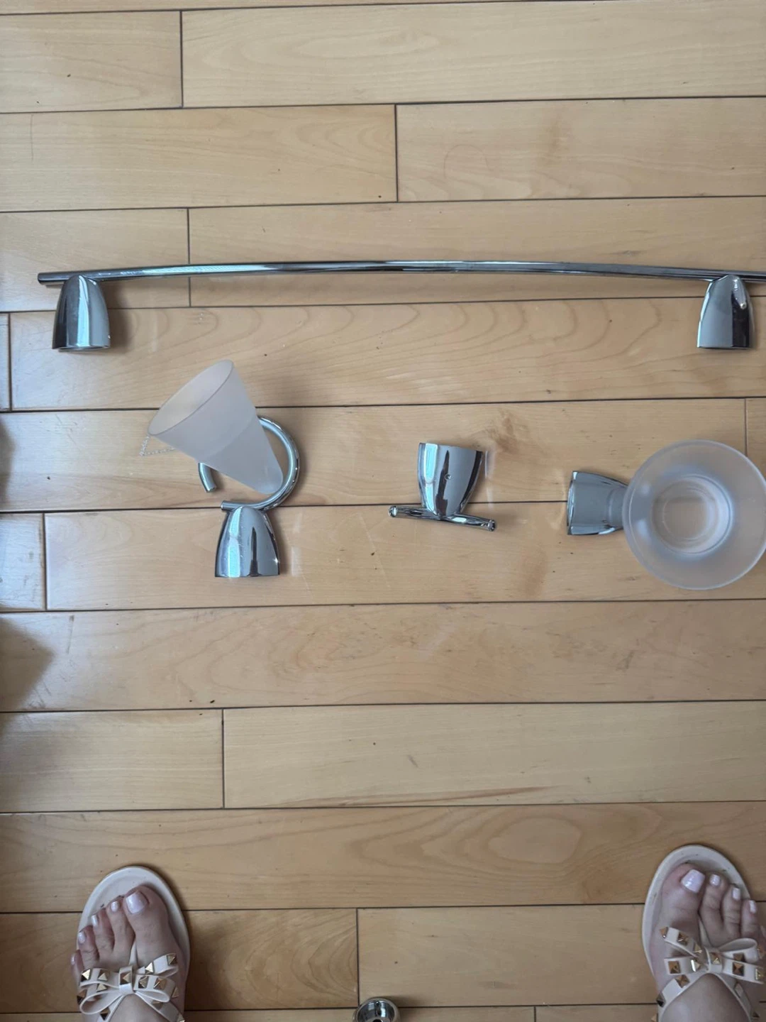 Chrome Bathroom Accessory Set