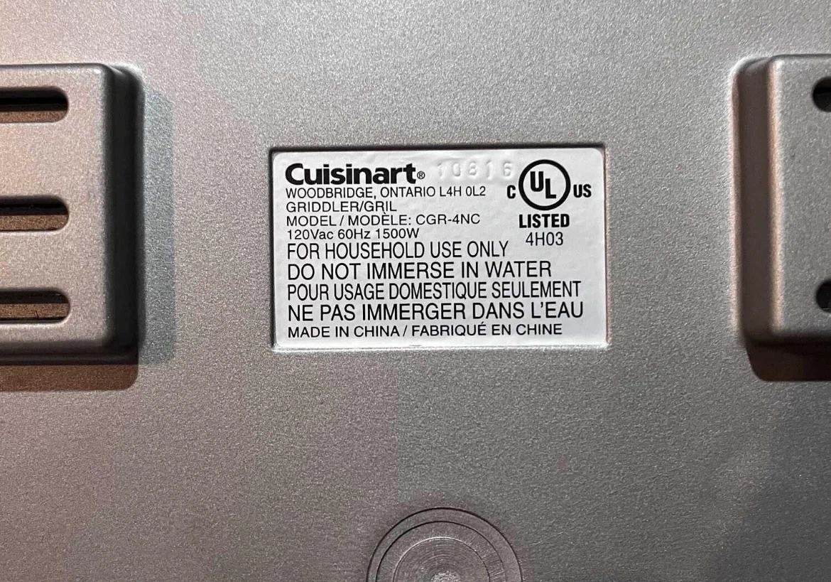 CUISINART 5 in 1 GRIDDLER/PANINI PRESS - photo 3