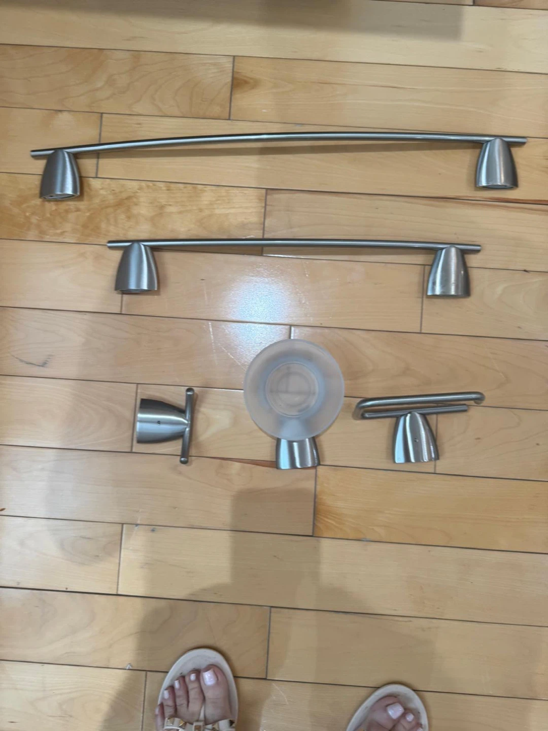 Brushed Nickel Bathroom Hardware Set - photo 2