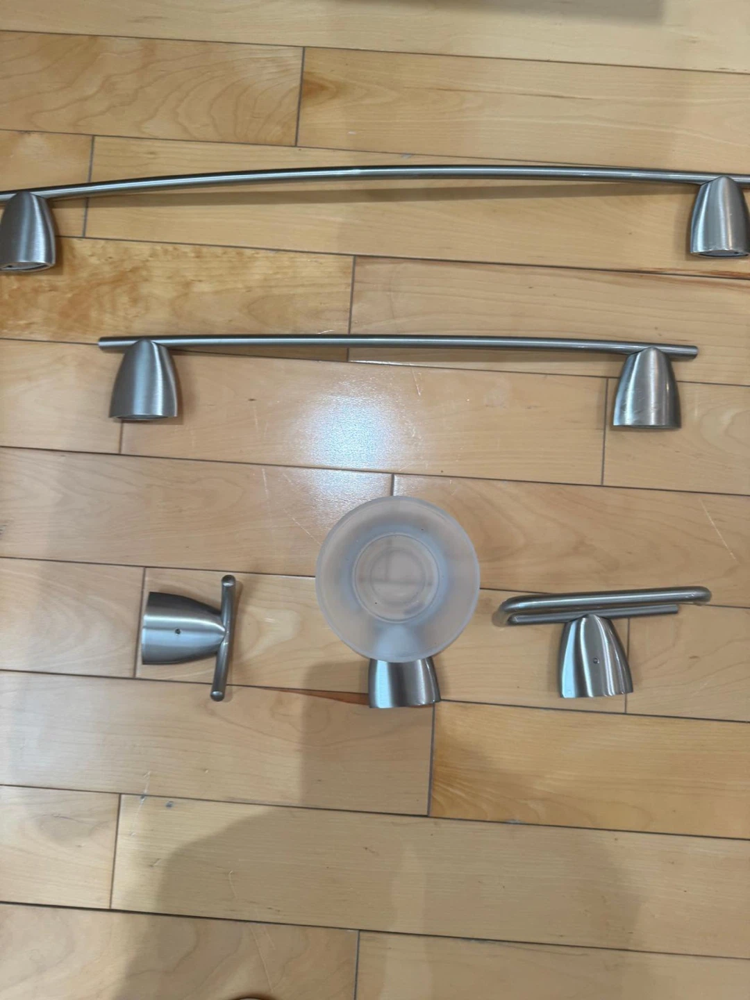 Brushed Nickel Bathroom Hardware Set - photo 3