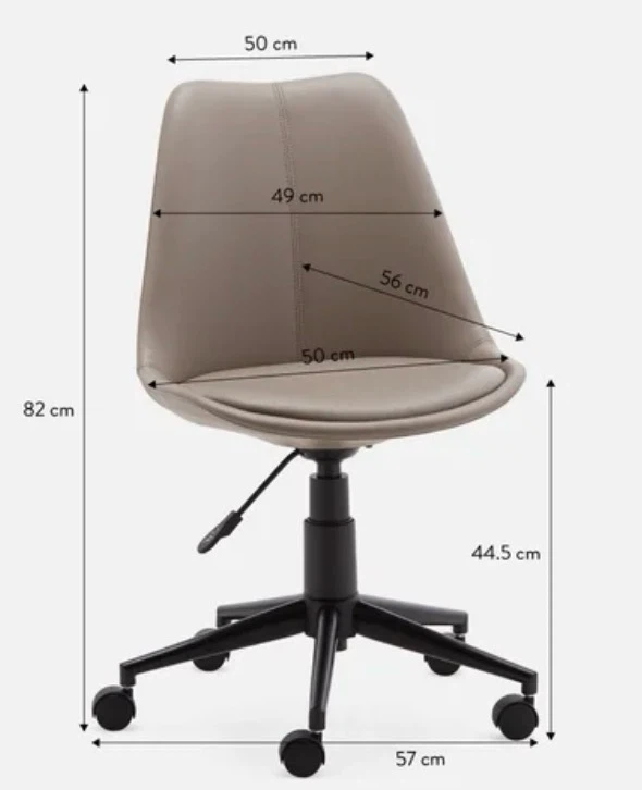 Structube SHIREL office chair — grey - photo 2