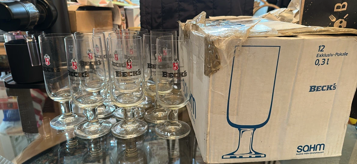New Becks Beer Glasses