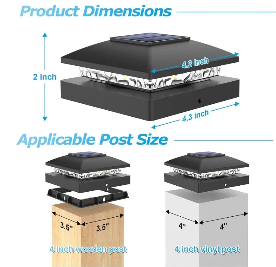 6 Pack, Solar Fence,Waterproof - photo 2