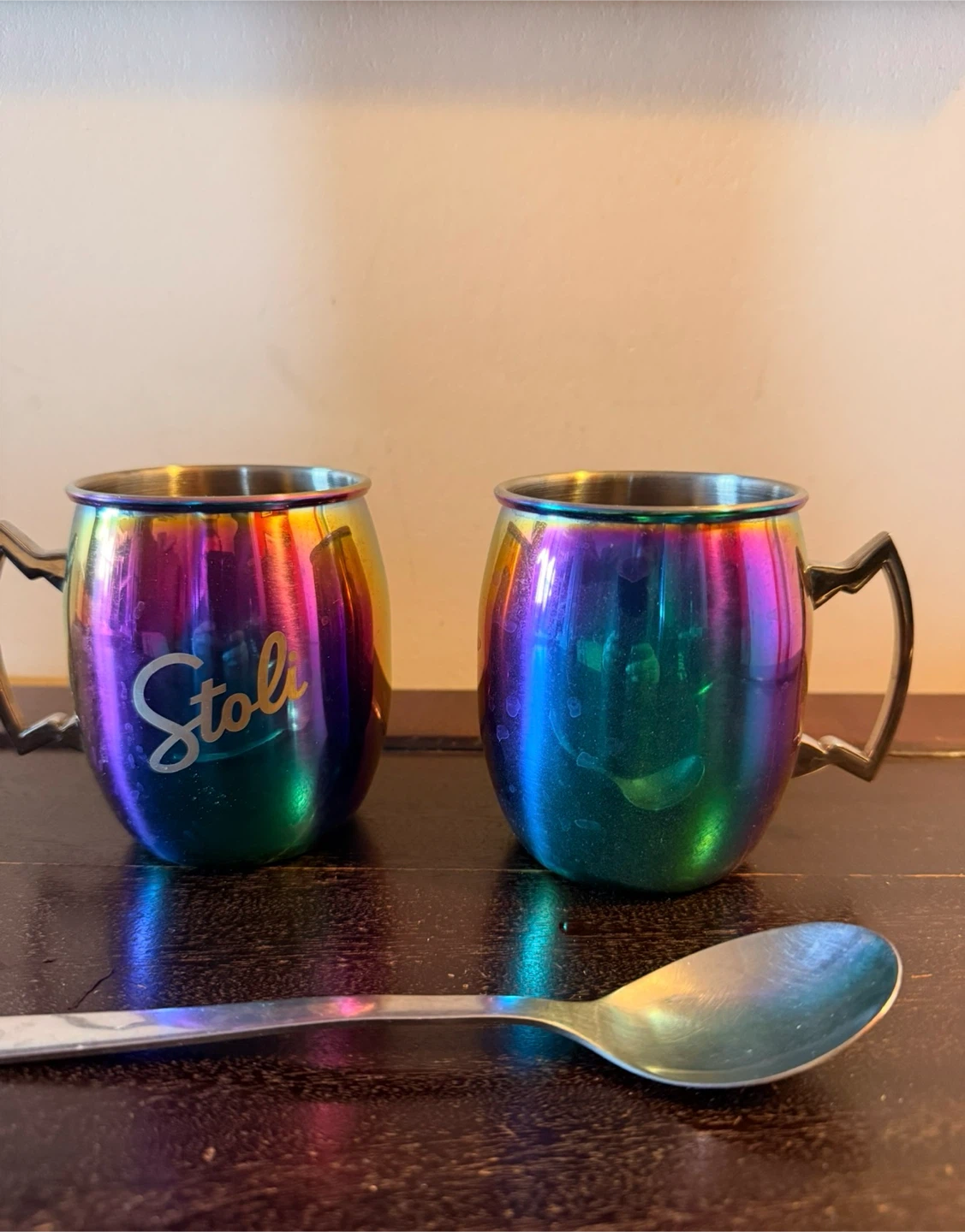NEW Stainless Steel Mugs - Set of 2