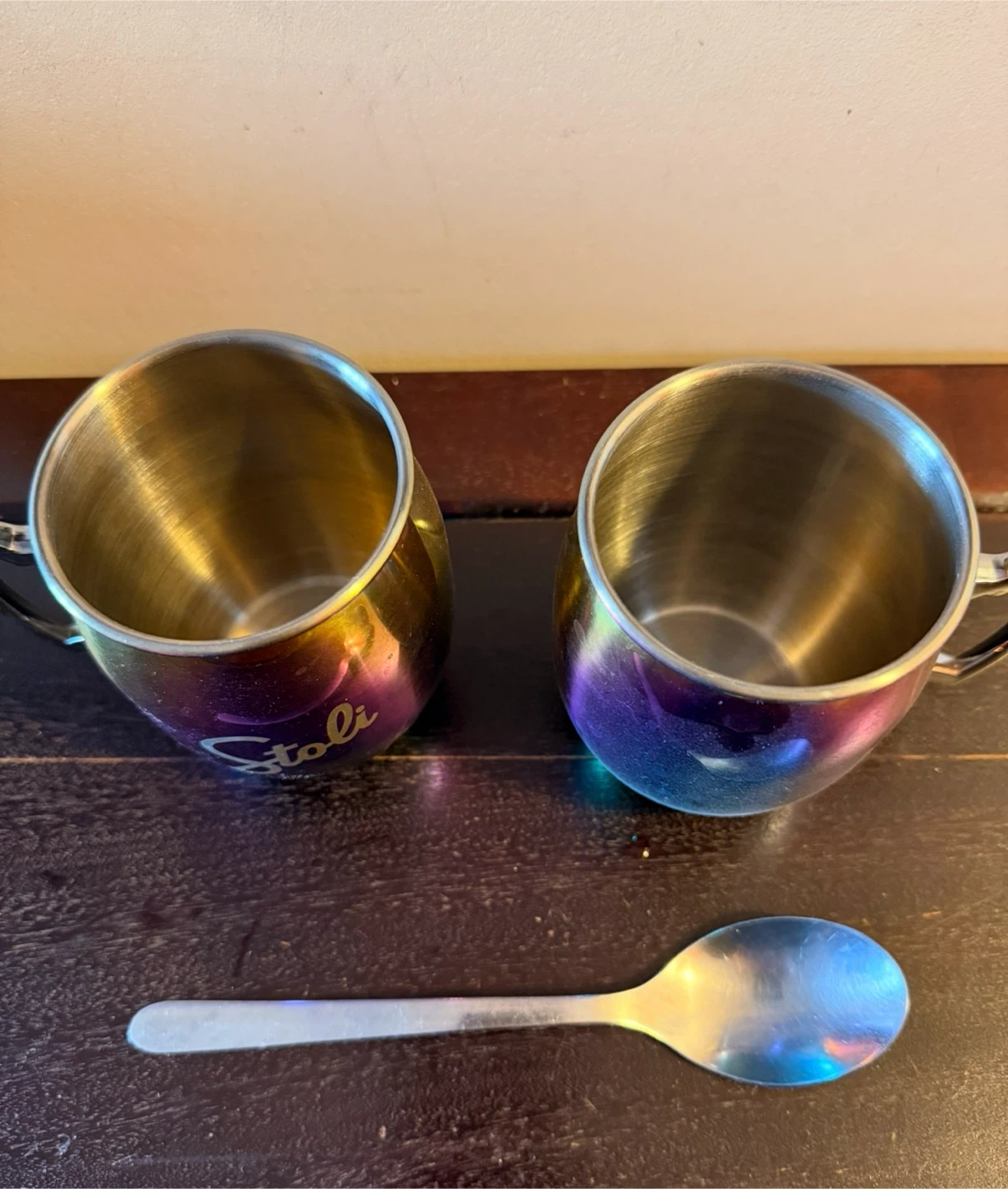 NEW Stainless Steel Mugs - Set of 2 - photo 2