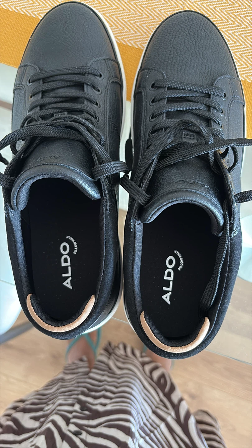 ALDO Black Leather Sneakers