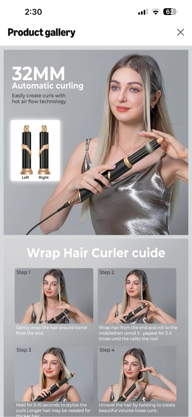 5-in-1 Hot Air Styler and Blow Dryer Brush Set - photo 4