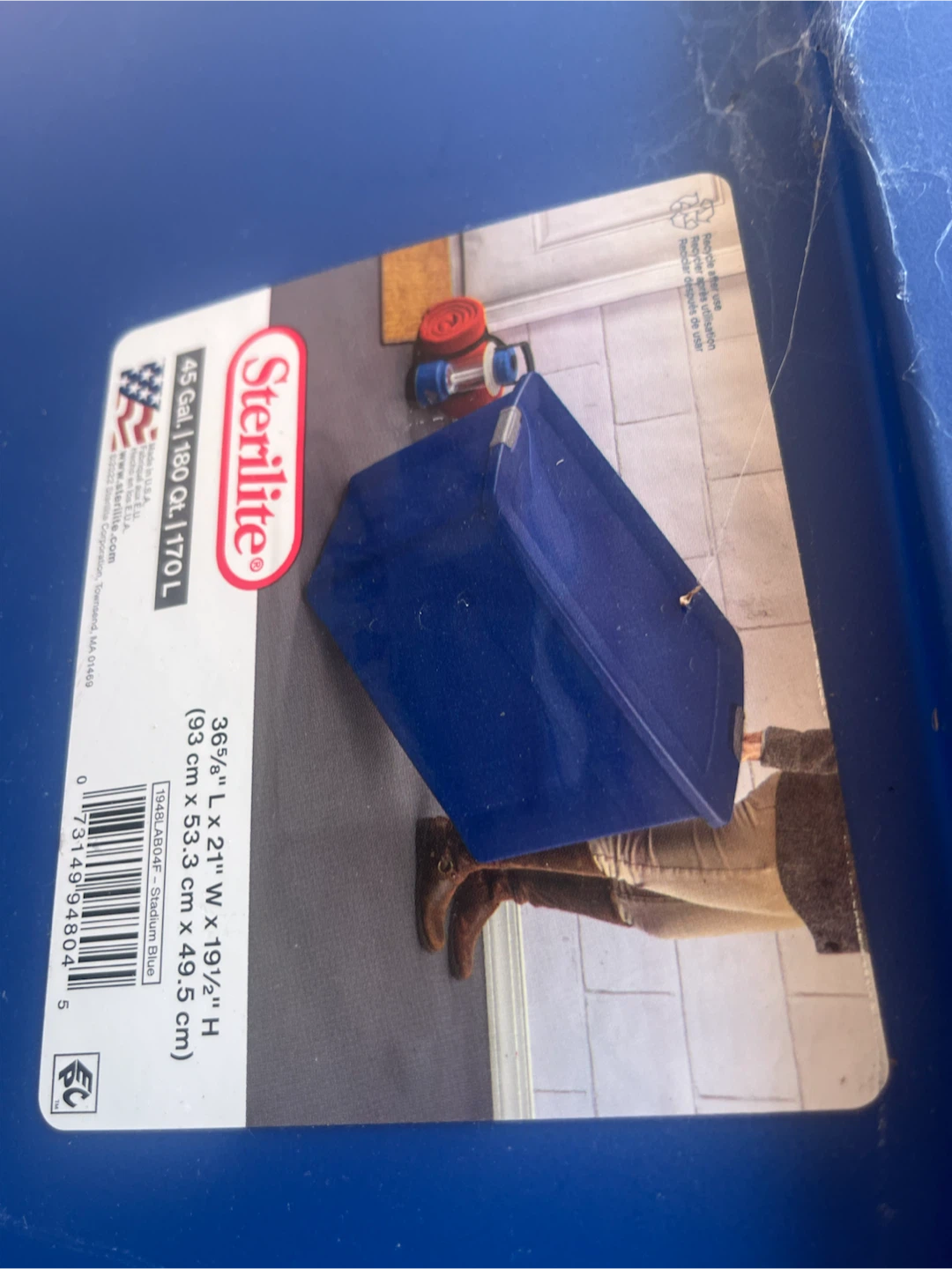 Sterilite Blue Storage Bin 45 Gal - photo 4
