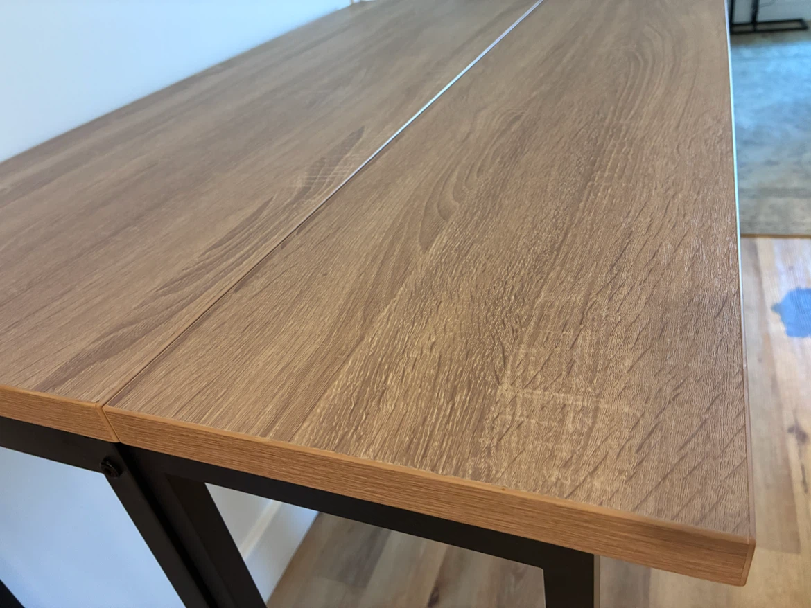 Drop-leaf Console Table with Wood Finish - photo 5