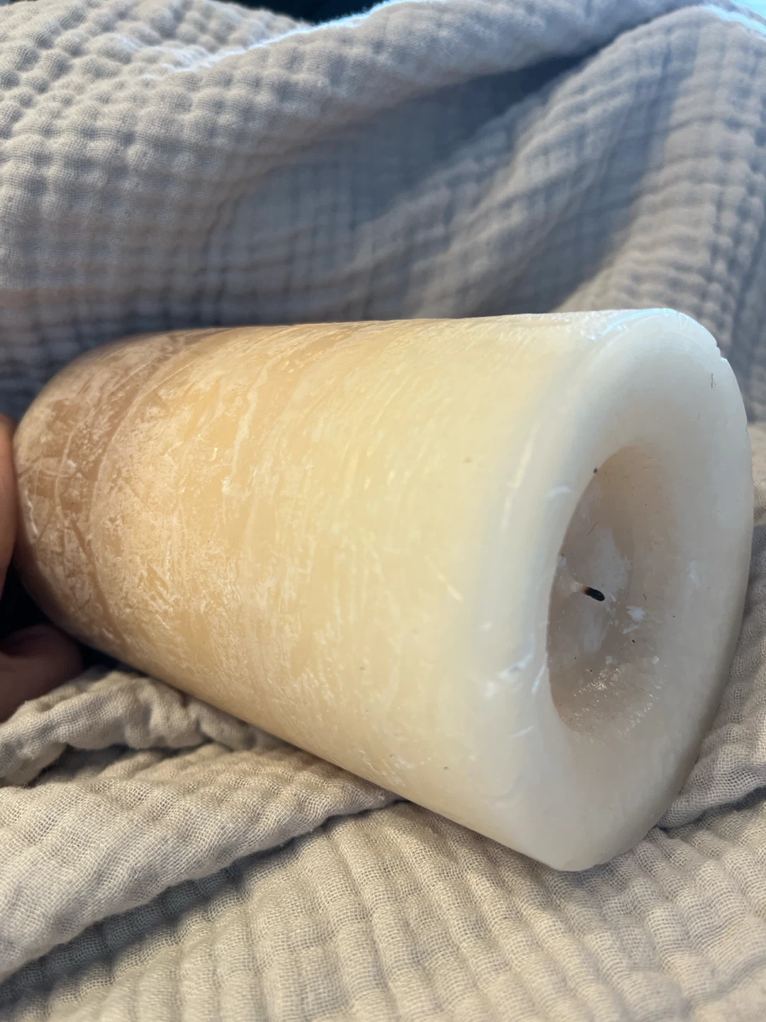 Tan-cream Ombré 7”Pillar Candle - photo 2