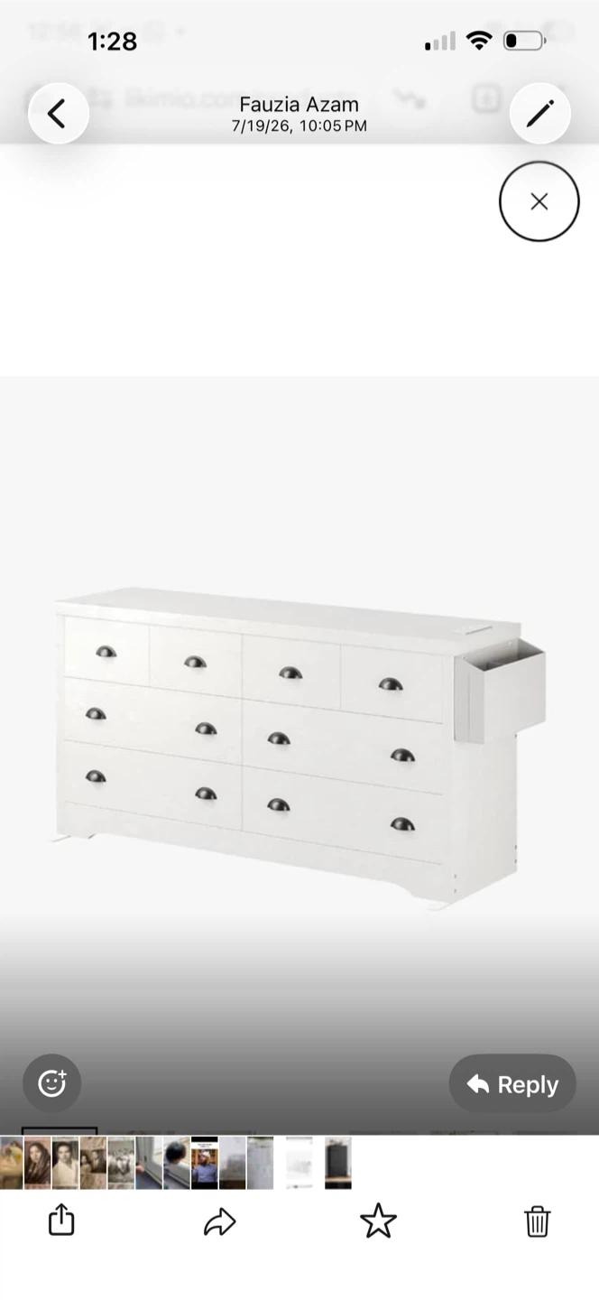 LIKIMIO 8 Drawer Dresser - White - photo 2