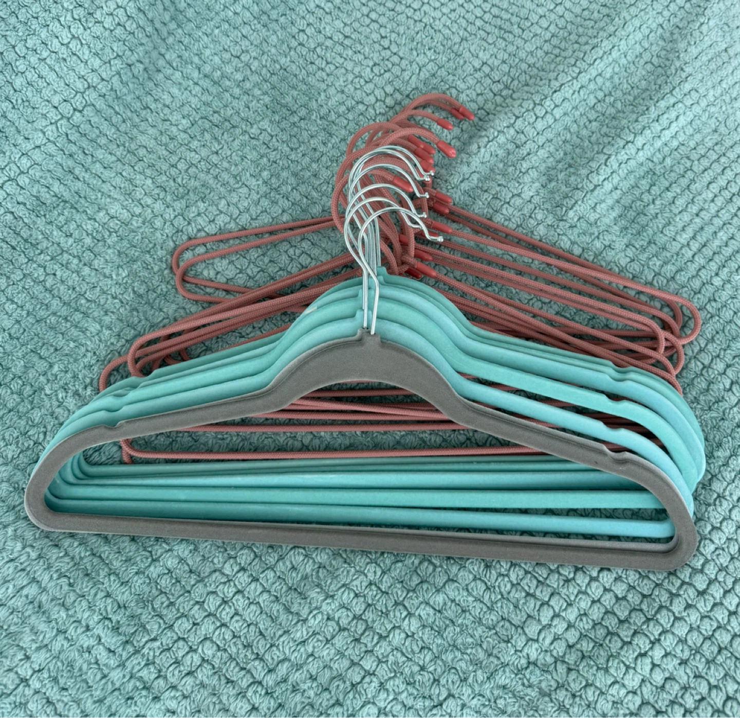 Velvet and Rope Clothes Hangers(total 27pieces)