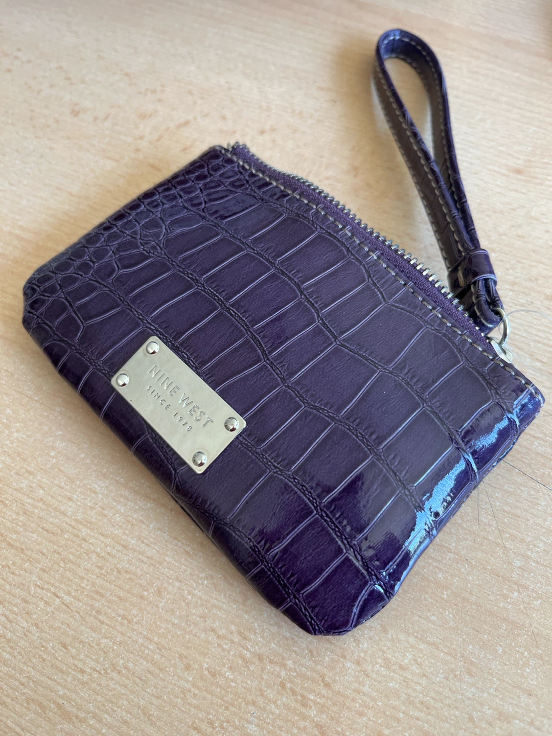 Nine West Purple Crocodile Wristlet - photo 3