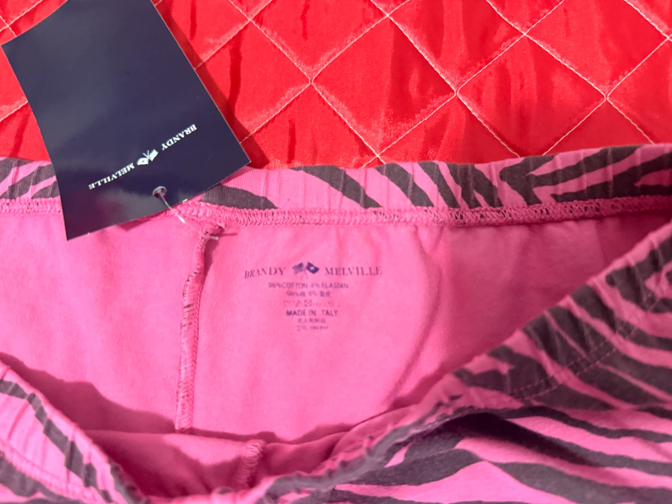 Brandy Melville Pink Zebra Print Shorts - photo 3
