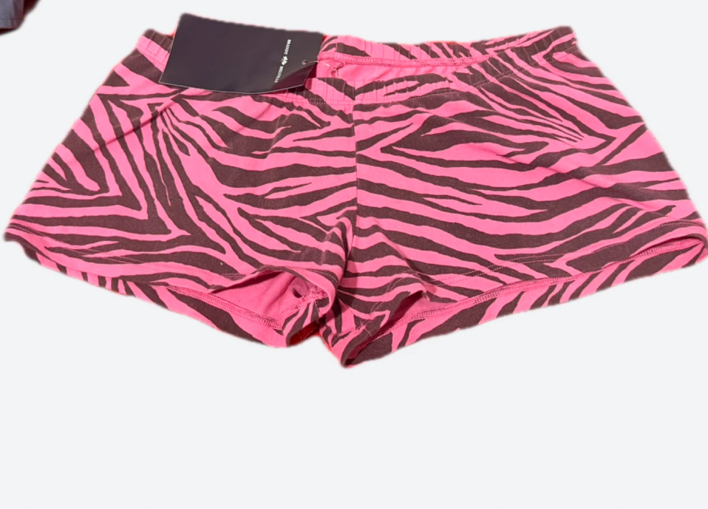 Brandy Melville Pink Zebra Print Shorts