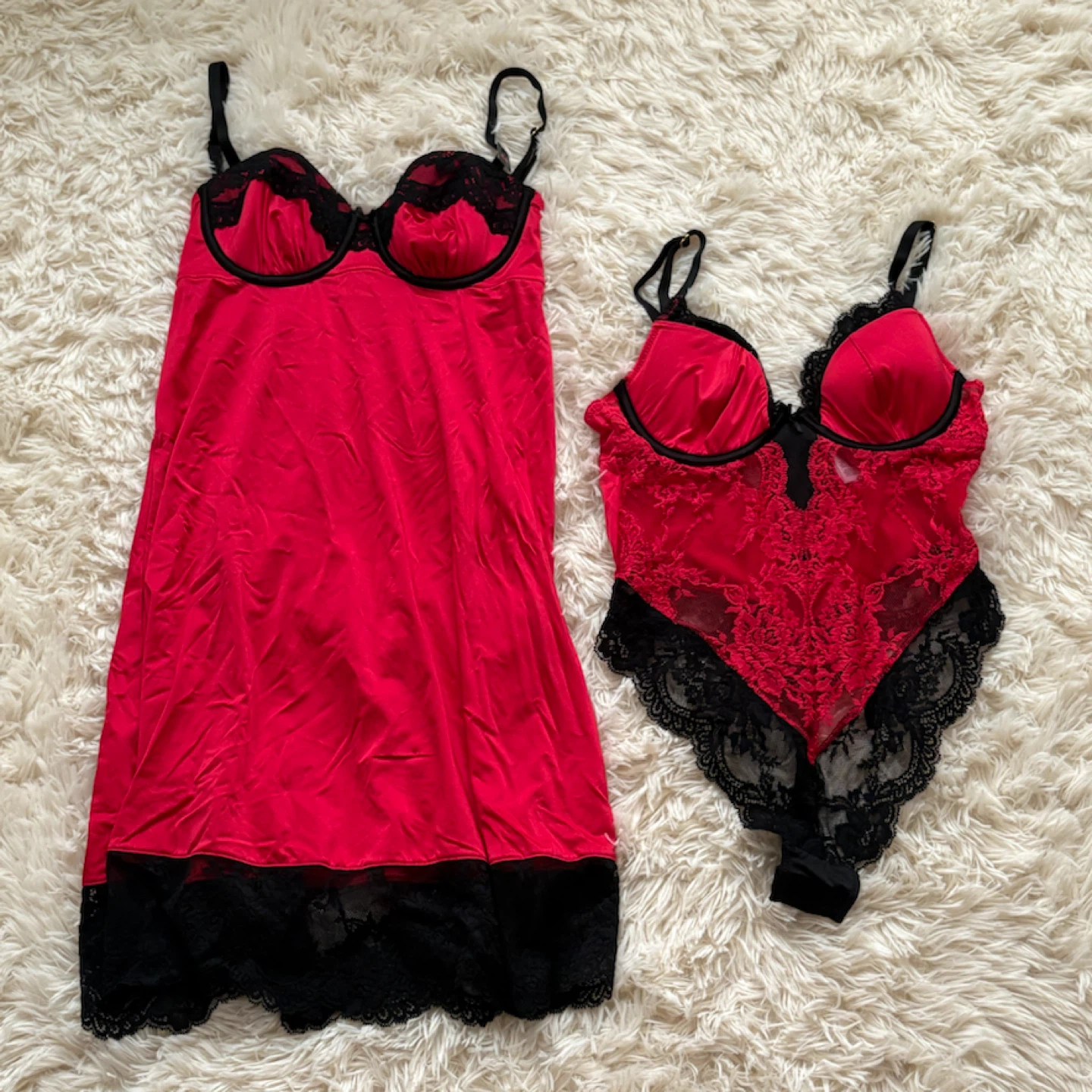 Lasenza Red Lace Lingerie Set - XS/TP