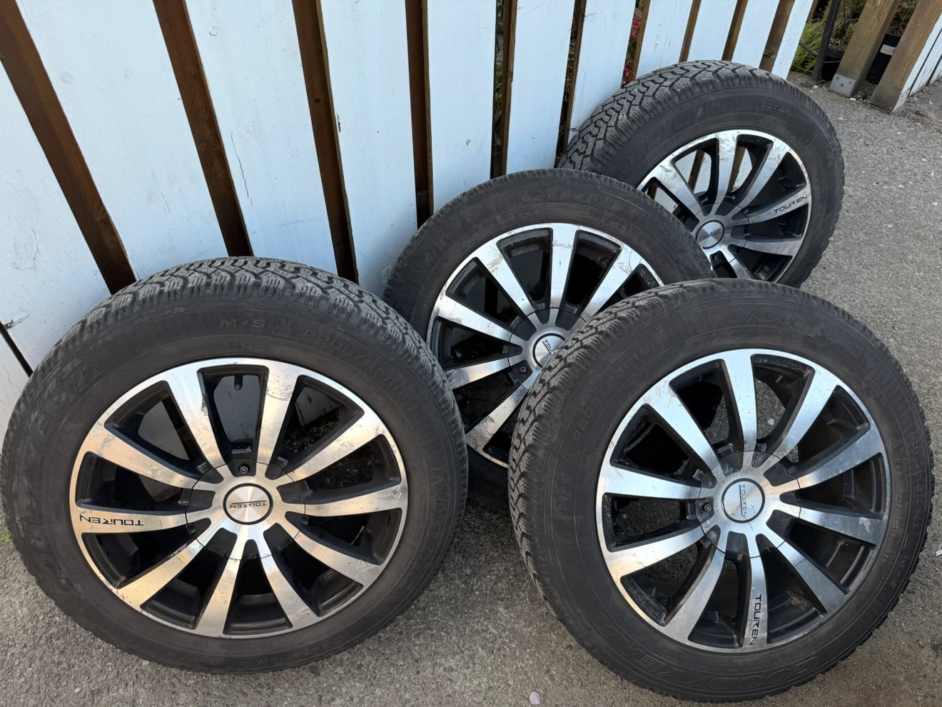 Set of 4 Goodyear Winter Tires with Rims